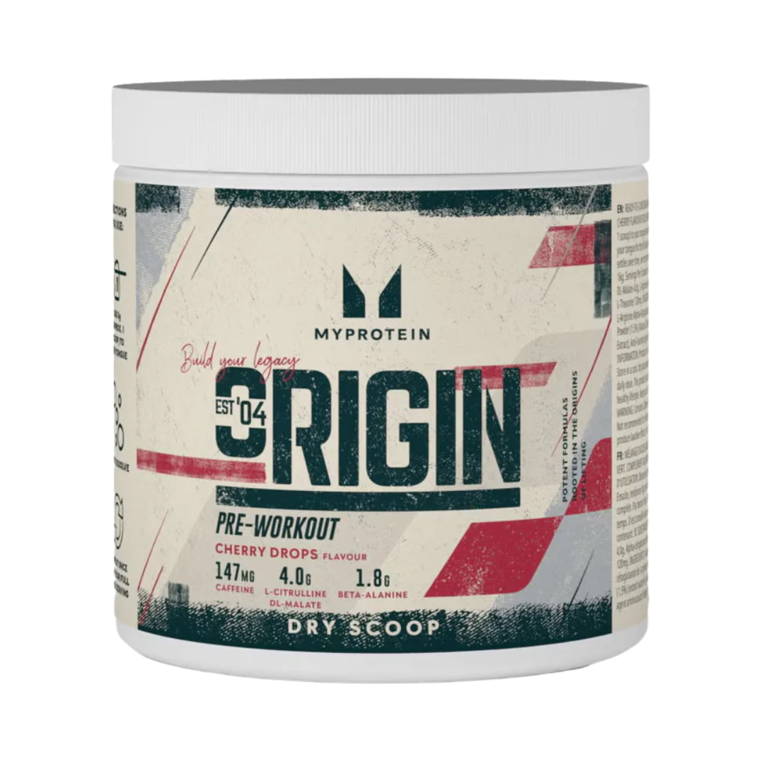 MyProtein Origin Pre-Workout Dry Scoop 288g Cherry Drops