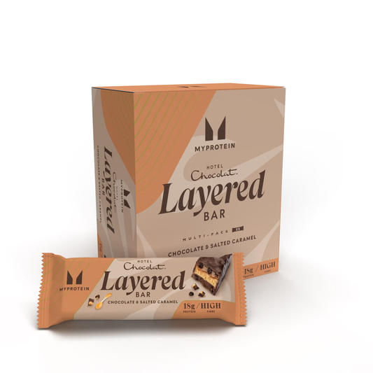 MyProtein x Hotel Chocolat Layered Protein Bar 6x60g Salted Caramel