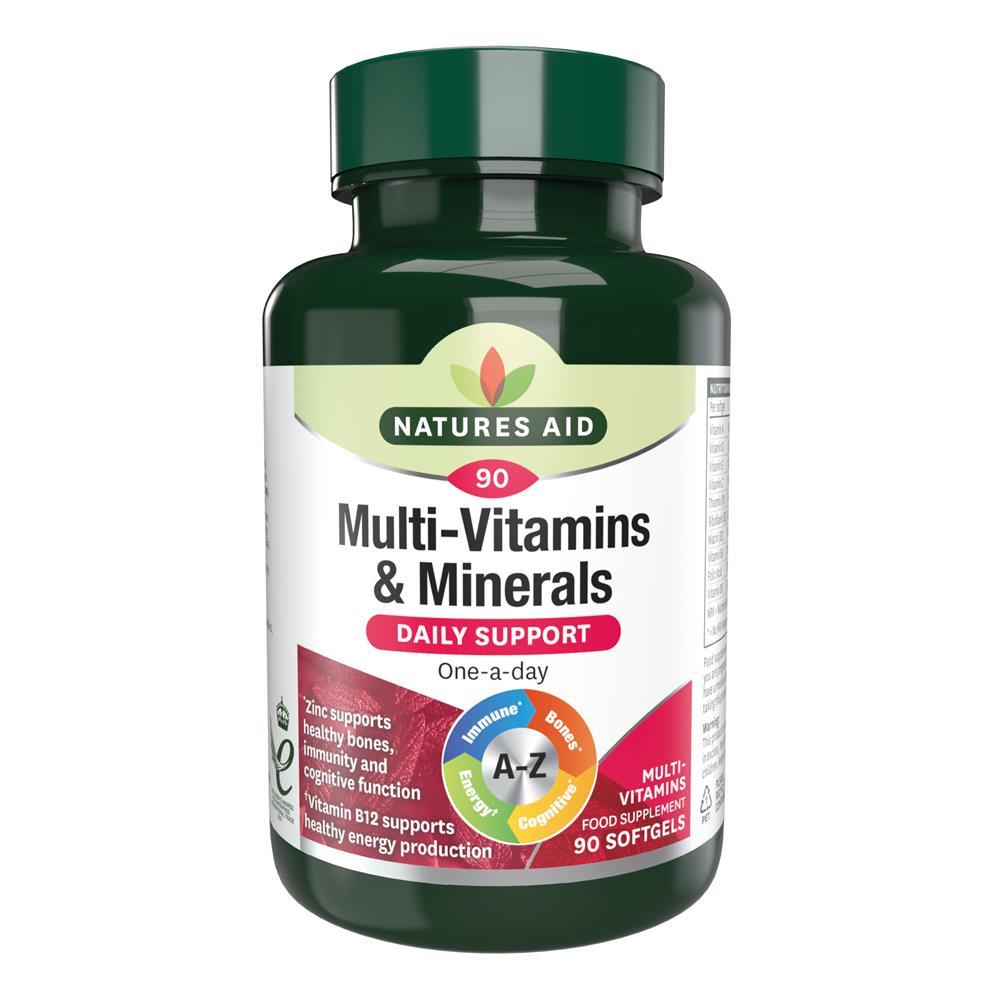 Natures Aid_Multi-Vitamins & Minerals (With Iron) 90 Capsules