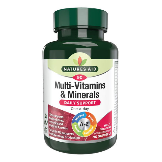 Natures Aid_Multi-Vitamins & Minerals (With Iron) 90 Capsules