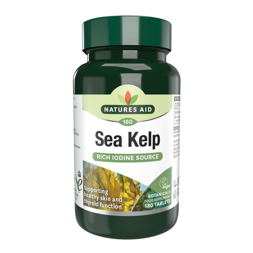 Natures Aid_Sea Kelp - 187mg (providing 150ug Iodine) 180 Tabl