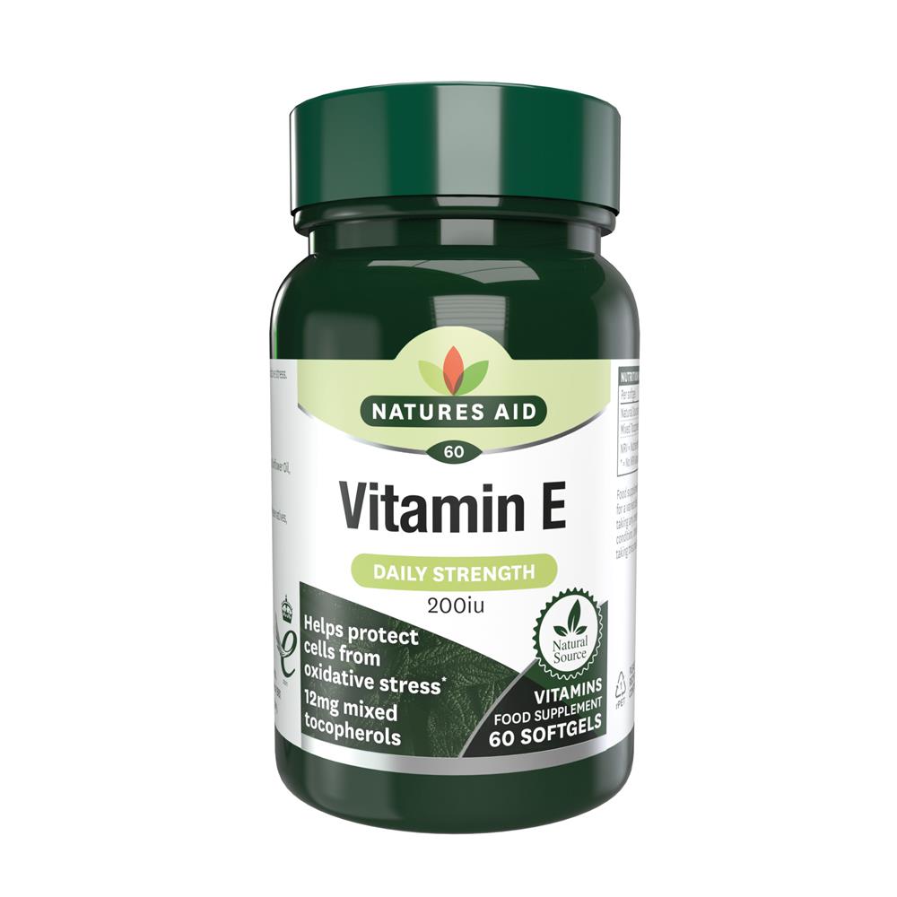 Natures Aid_Vitamin E 200iu 60 Capsules