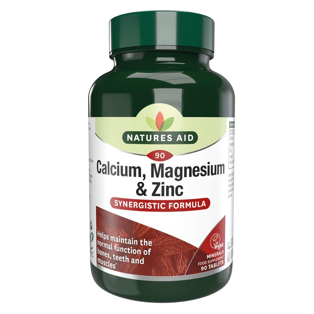 Natures Aid_Calcium Magnesium + Zinc 90 Tablets