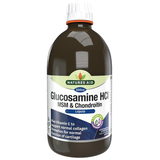 Natures Aid_Glucosamine 1200mg MSM & Chondroitin Liquid 500ml