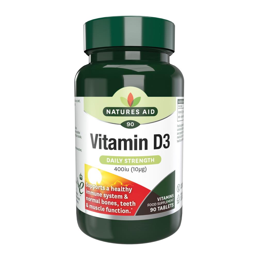 Natures Aid_Vitamin D 400iu (10ug) 90 Tabs