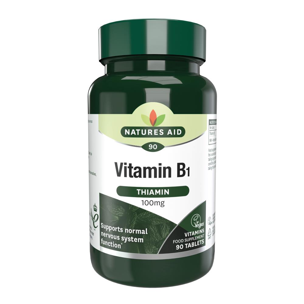 Natures Aid_Vitamin B1 (Thiamin) 100mg 90 Tabs