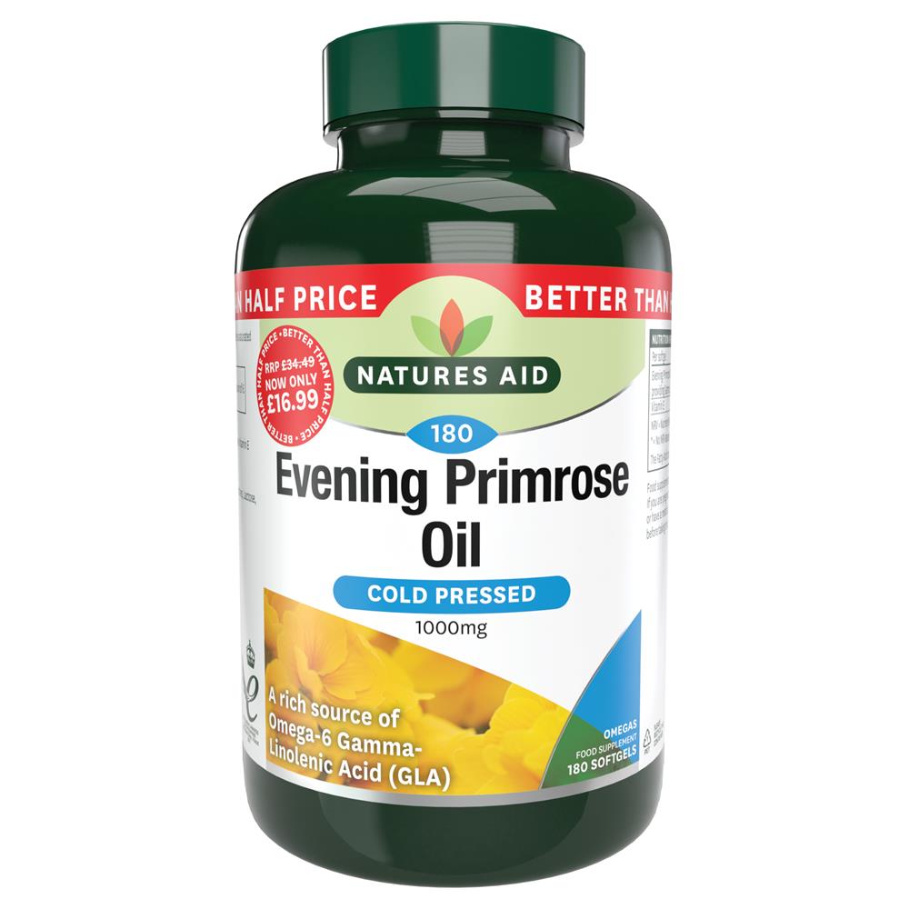 Natures Aid_Evening Primrose Oil - 1000mg - 180 Caps