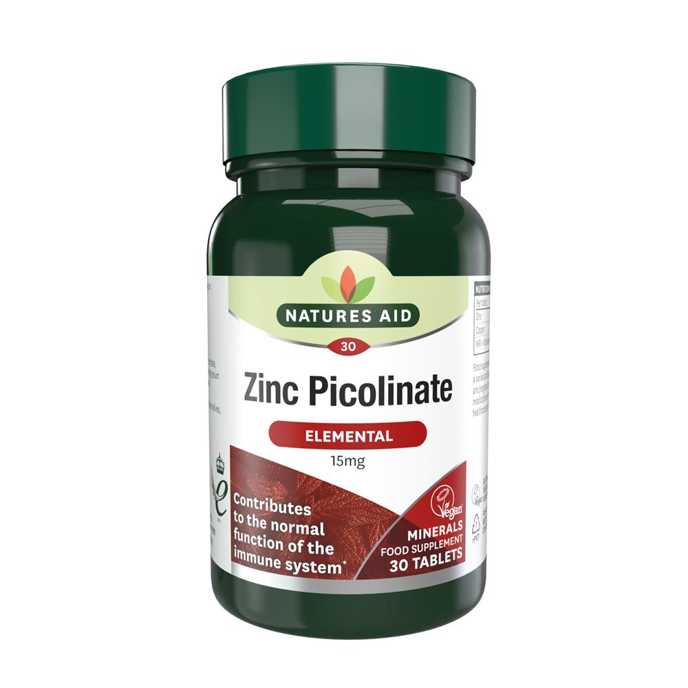 Natures Aid_Zinc Picolinate 15mg elemental 30 Tablets