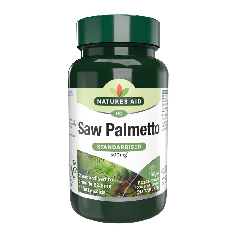 Natures Aid_Saw Palmetto - 500mg 90 Tablets