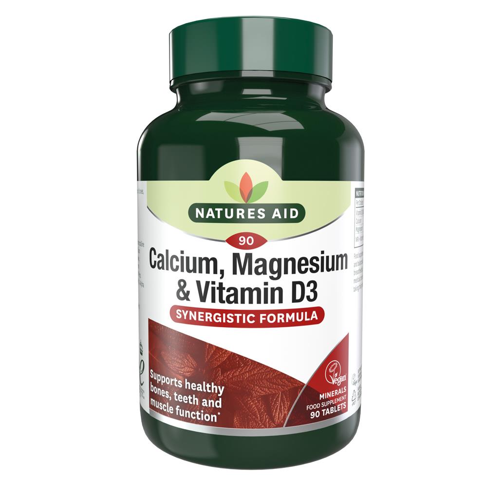 Natures Aid_Calcium Magnesium + Vit D3 90 Tabs