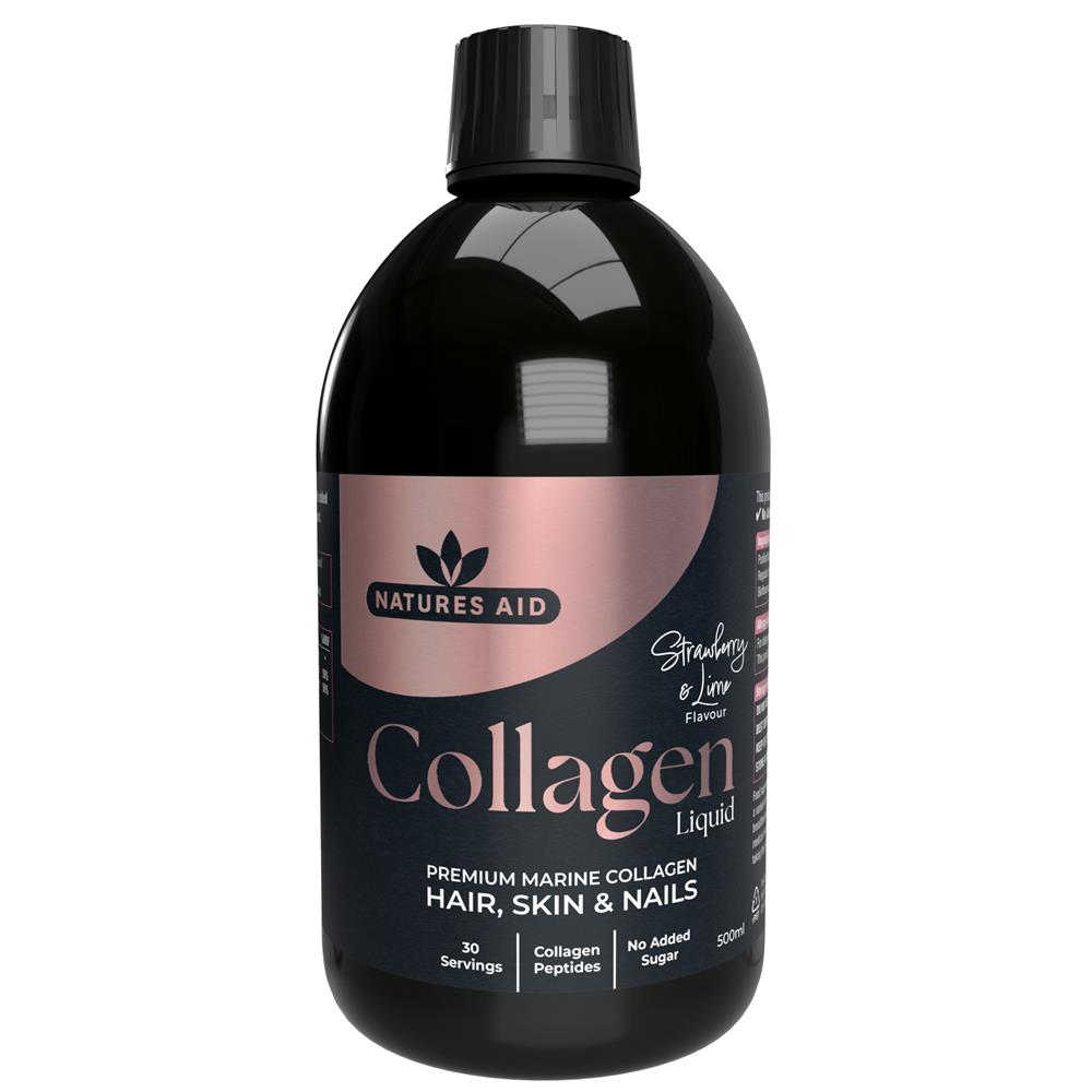 Natures Aid_Collagen Liquid Strawberry & Lime Flavour