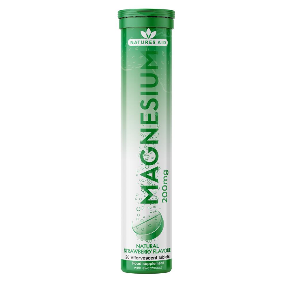 Natures Aid_Magnesium Effervescent (Strawberry flavour) 20 tablets
