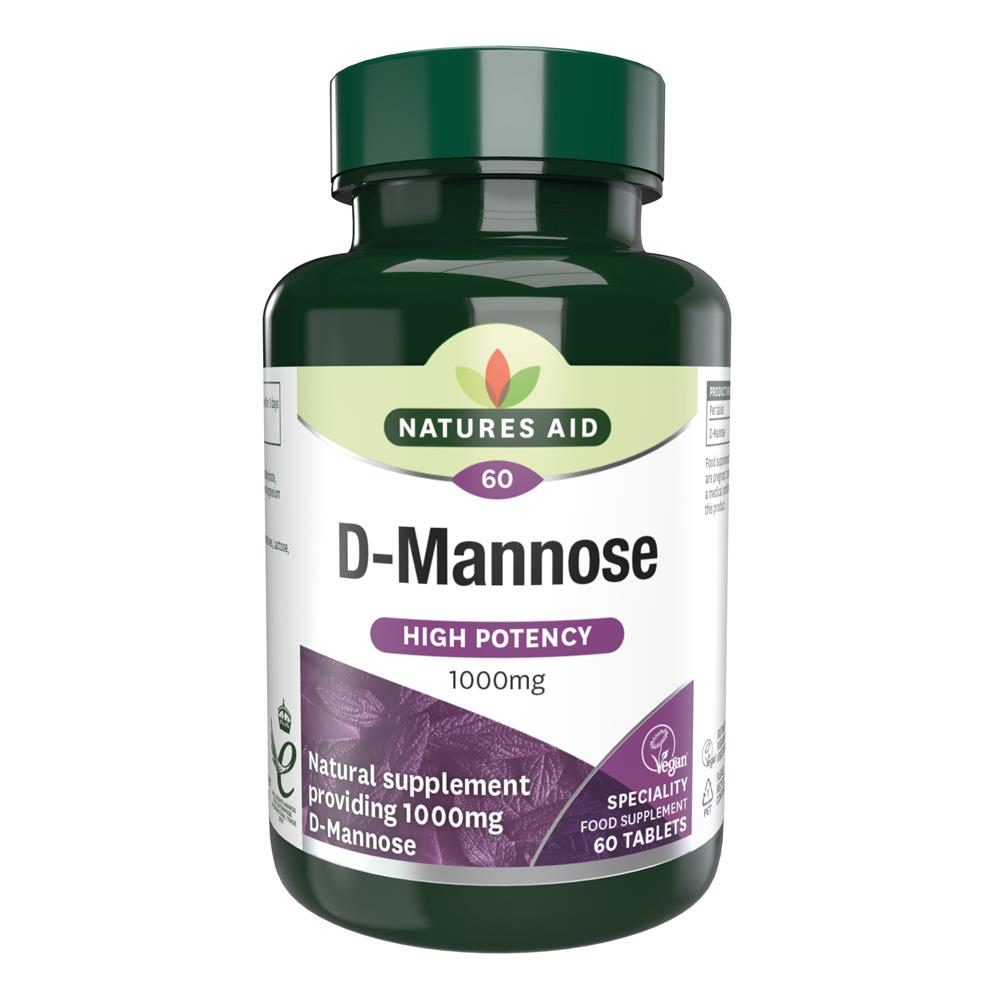 Natures Aid_D-Mannose 1000mg 60 tablets
