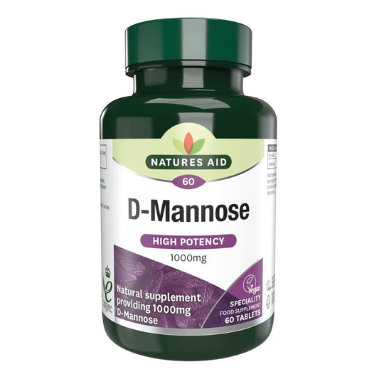 Natures Aid_D-Mannose 1000mg 60 tablets