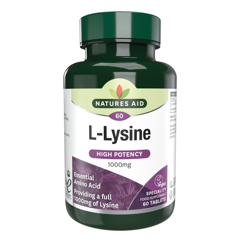 Natures Aid_L-Lysine 1000mg 60 tablets
