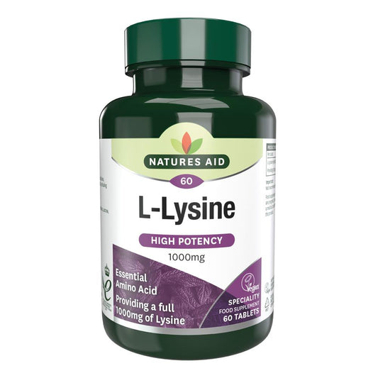 Natures Aid_L-Lysine 1000mg 60 tablets