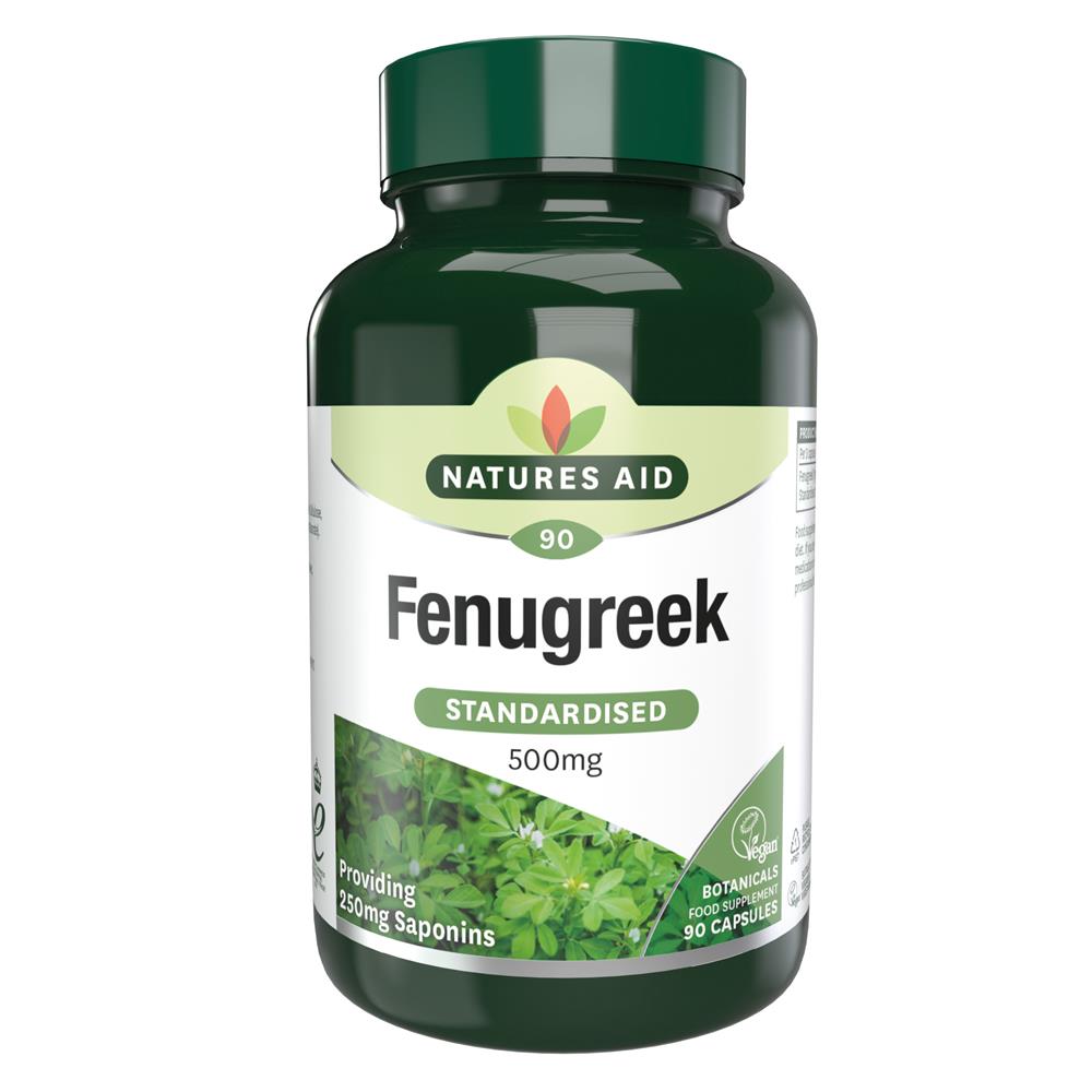 Natures Aid_Fenugreek 500mg 90 Caps