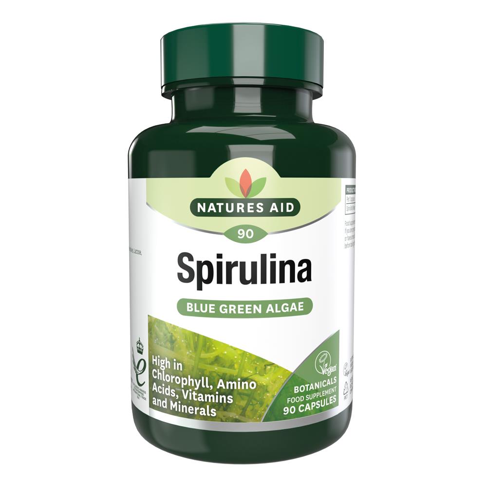 Natures Aid_Spirulina 500mg 90 Caps