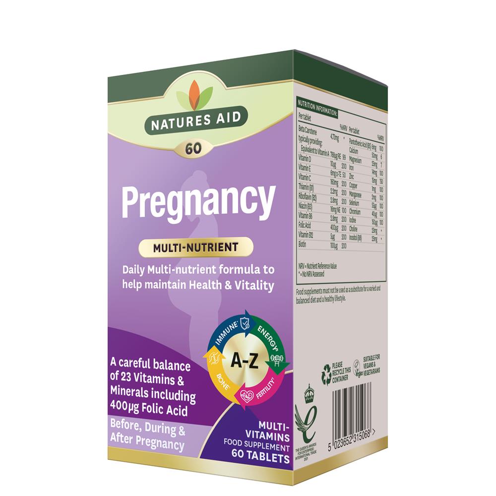 Natures Aid_Pregnancy Multi-Vits & Mins 60 Tabs