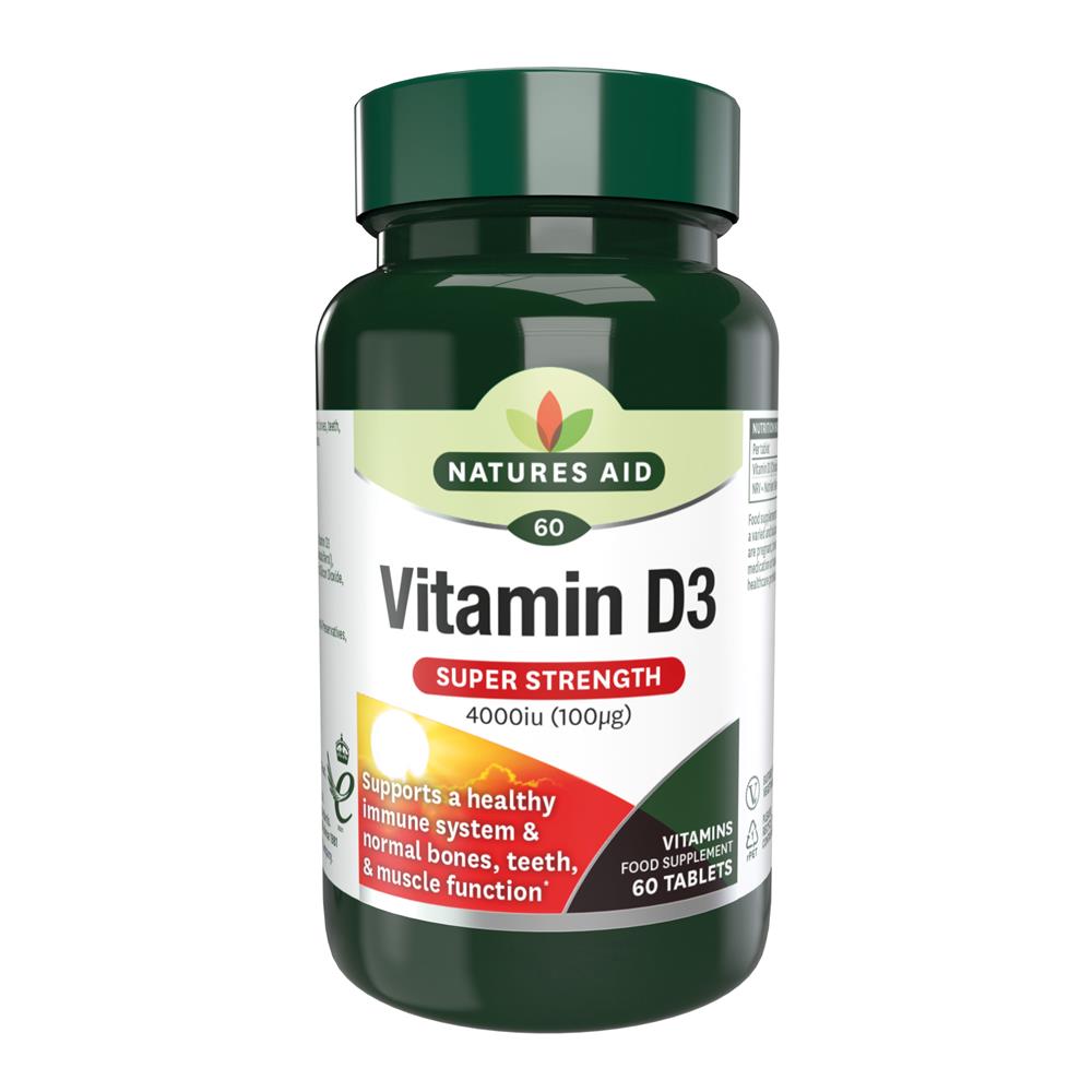 Natures Aid_Vitamin D3 4000iu (100ug) 60 Tabs