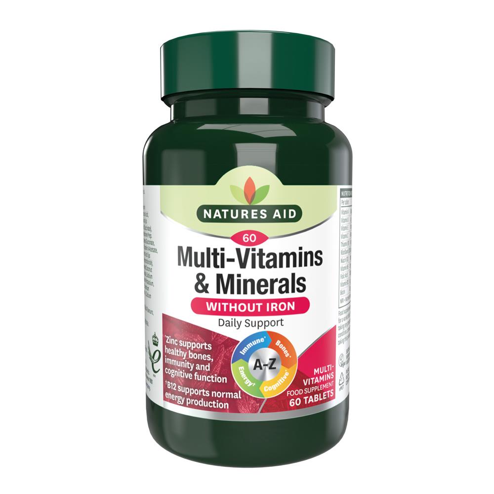 Natures Aid_Multi-Vitamins & Minerals (without Iron) 60tablets