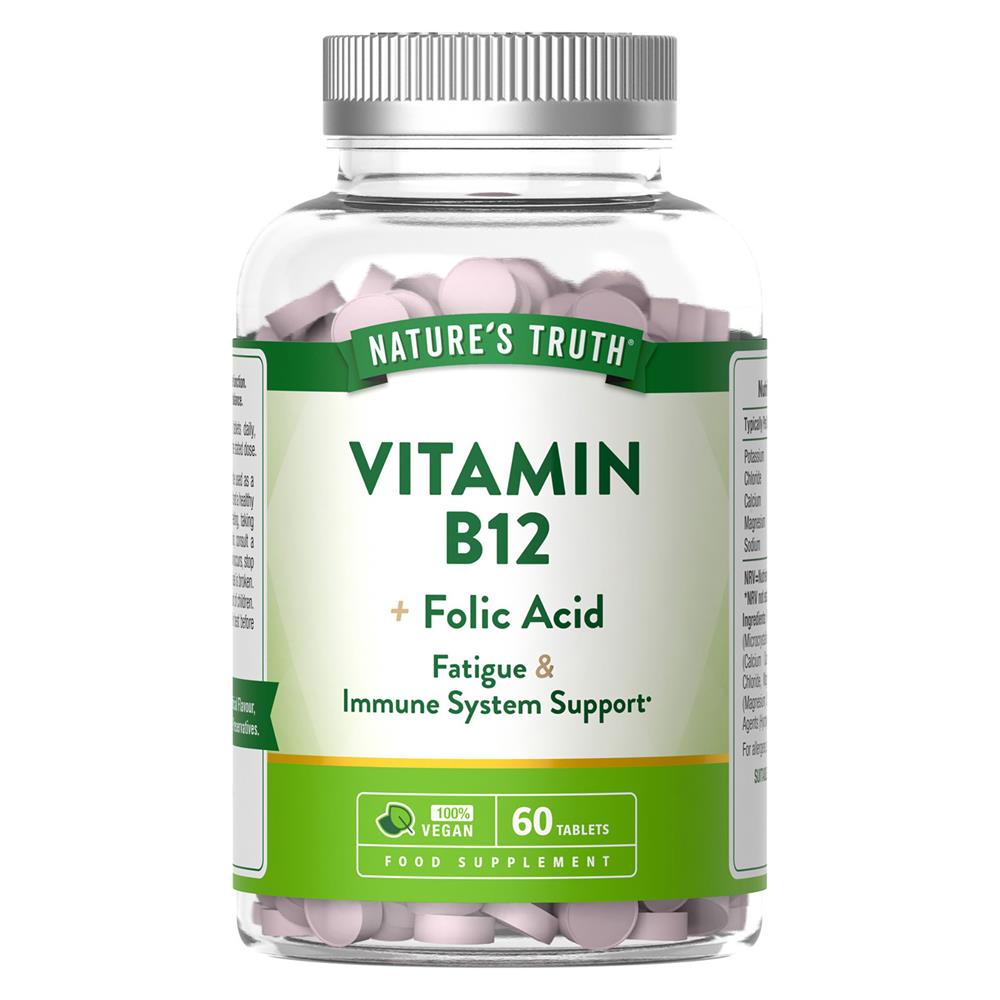 Nature's Truth_Vitamin B12 + Folic Acid 60 Tablets