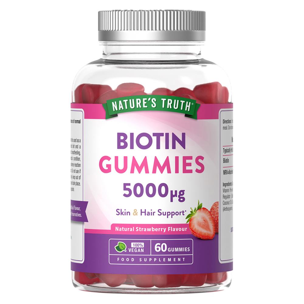Nature's Truth_Biotin 5000ug 60 Vegan Gummies