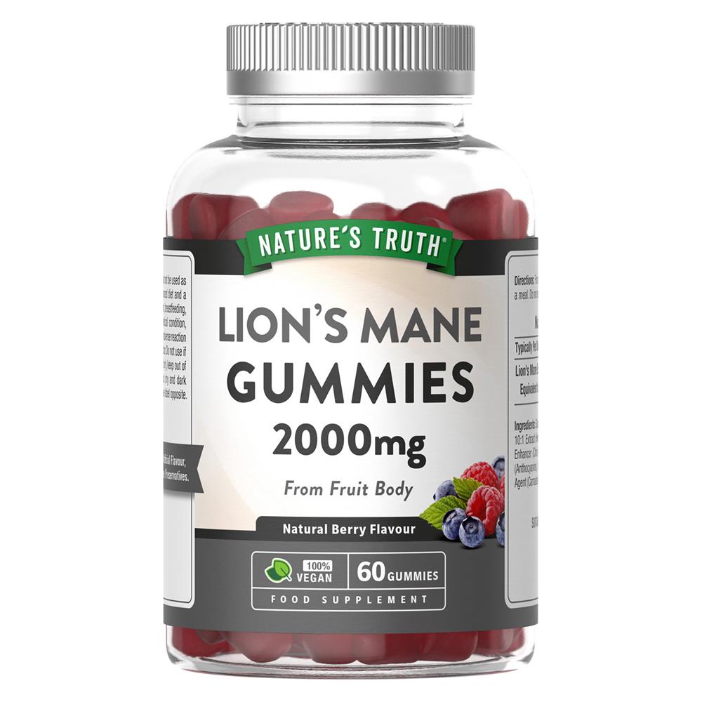 Nature's Truth_Lion's Mane 2000mg Berry 60 Vegan Gummies