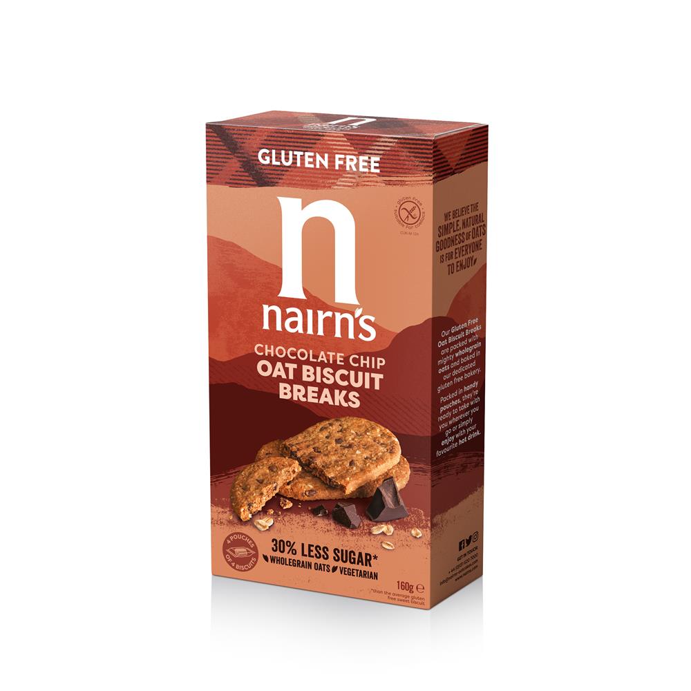 Nairns_Gluten Free Chocolate Chip Oat Biscuit Breaks 160g
