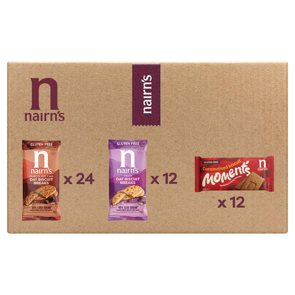 Nairns_Gluten Free Biscuit Break & Moments Mixed Case 1335g