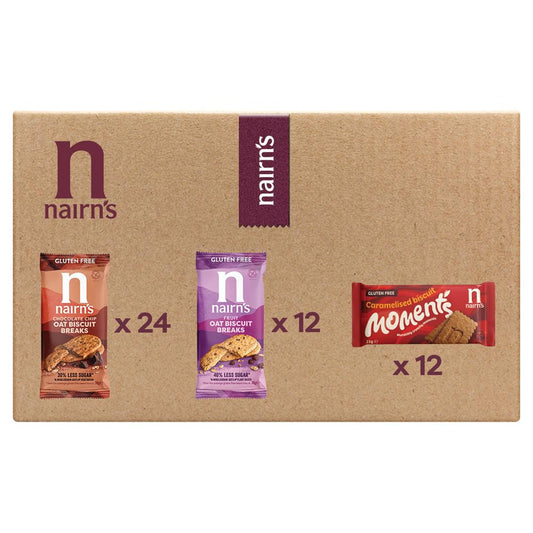 Nairns_Gluten Free Biscuit Break & Moments Mixed Case 1335g