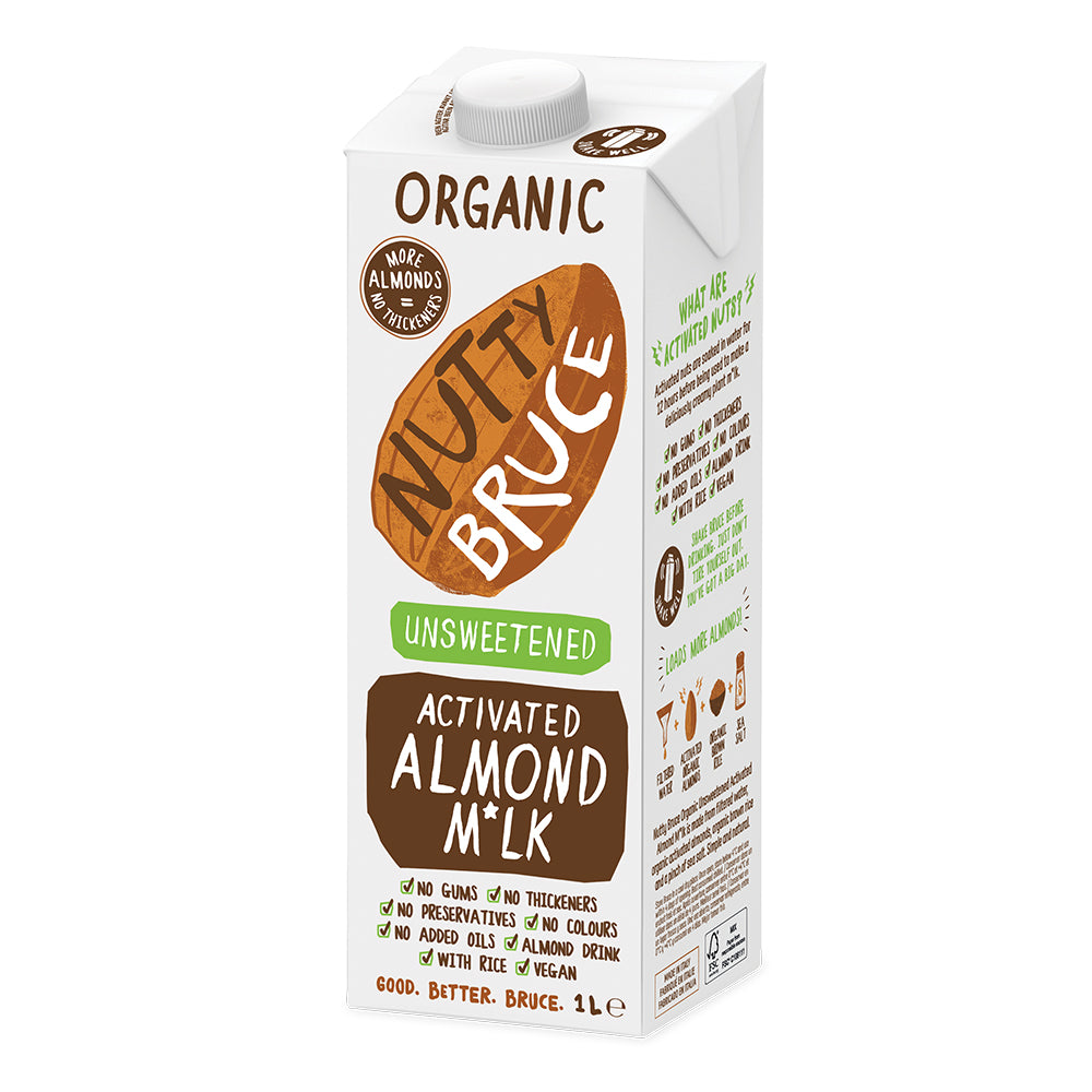 Nutty Bruce_Activated Unsweetened Almond Milk 1L-Pack of 2