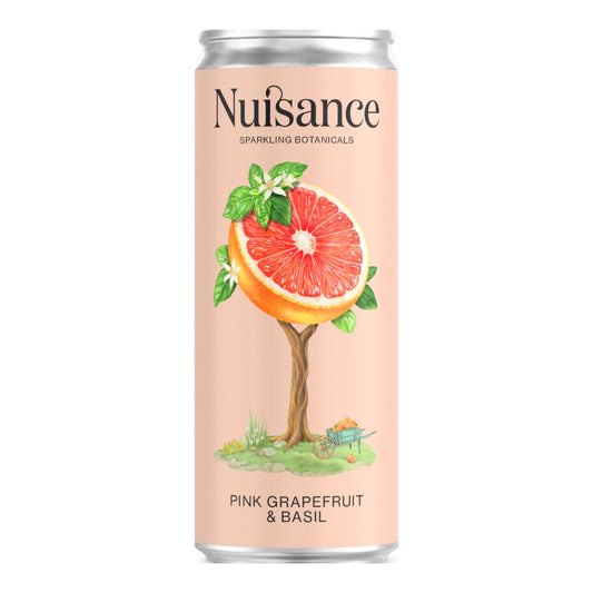 Nuisance Drinks_Nuisance Pink Grapefruit & Basil (250ml)-pack of 4