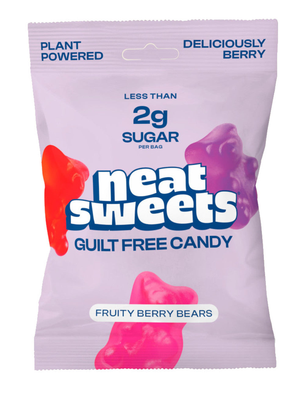 Neat Sweets_NeatSweets Low Sugar Plant Based Fruity Berry Gummy Bears 50g-pack of 12