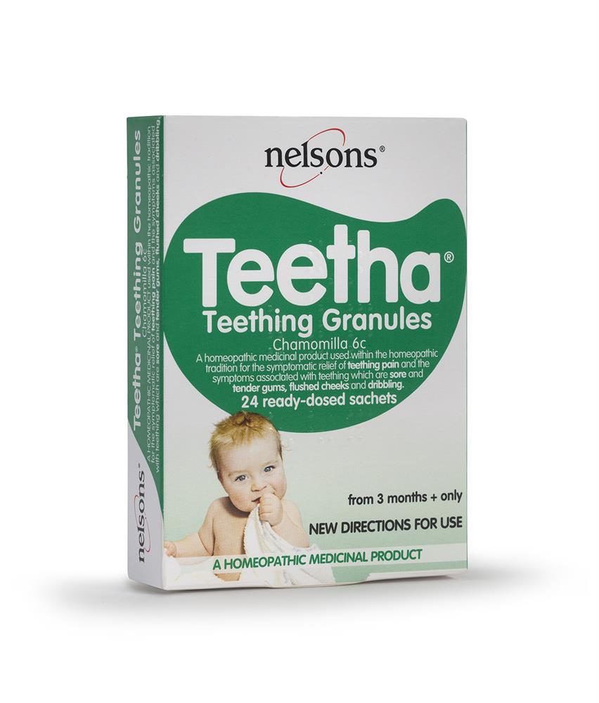 Nelsons_Teetha Teething Granules 24 Sachets