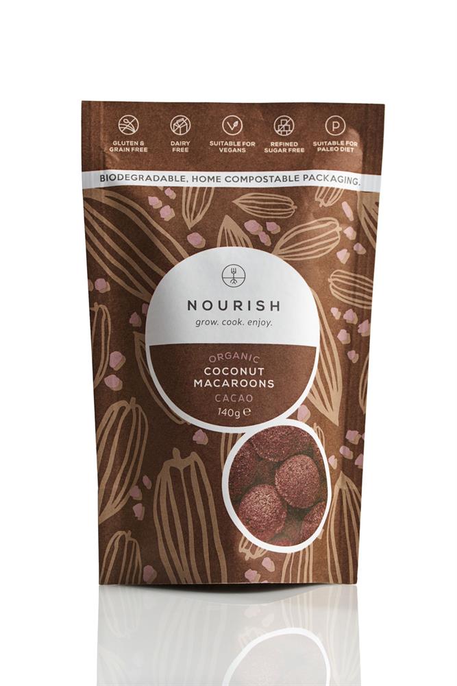 Nourish Grow Cook Enjoy_Organic Cacao Macaroons 140g-pack of 2