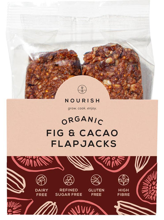 Nourish Grow Cook Enjoy_Org Fig & Cacao Flapjacks 2x45g
