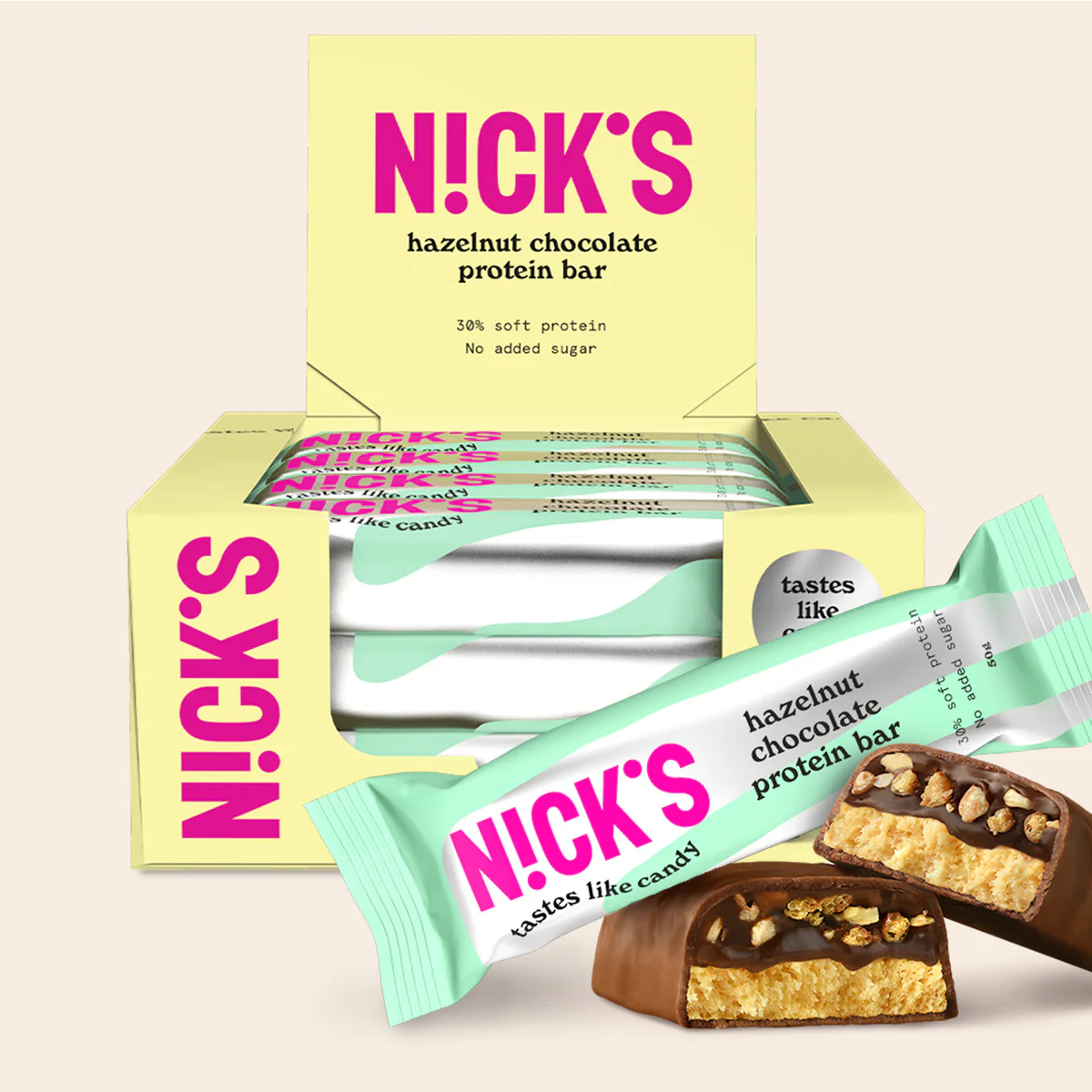 NICK'S Protein Bar 12x50g Peanut Butter