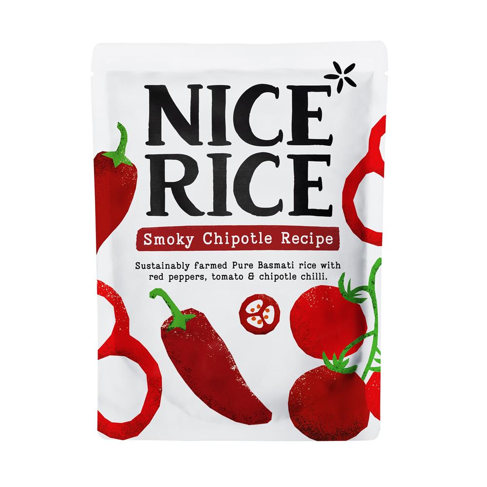 Nice Rice_Smoky Chipotle Basmati rice pouch 250g-pack of 3