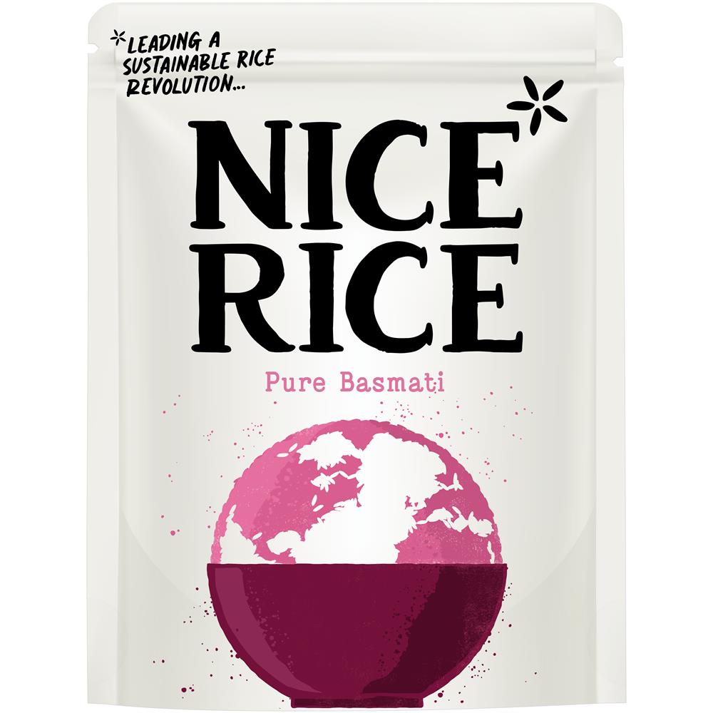 Nice Rice_Sustainably Farmed Pure Basmati rice pouch 250g-pack of 3
