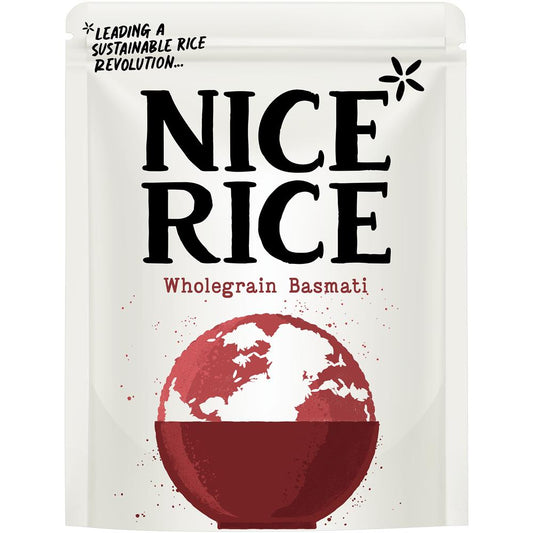 Nice Rice_Sustainably Farmed Wholegrain Basmati rice pouch 250g-Pack of 3