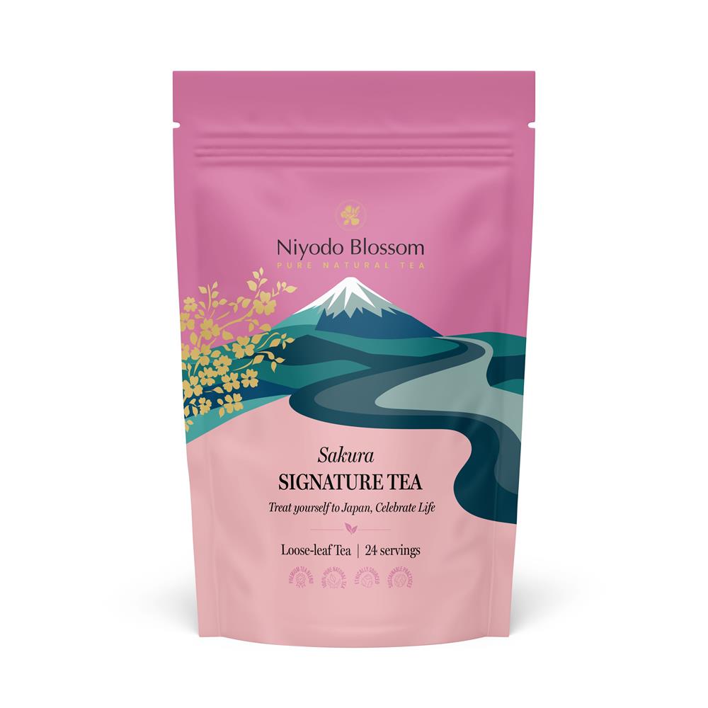 Niyodo Blossom_Sakura Japanese Green Tea- Loose leaf- 24 servings.