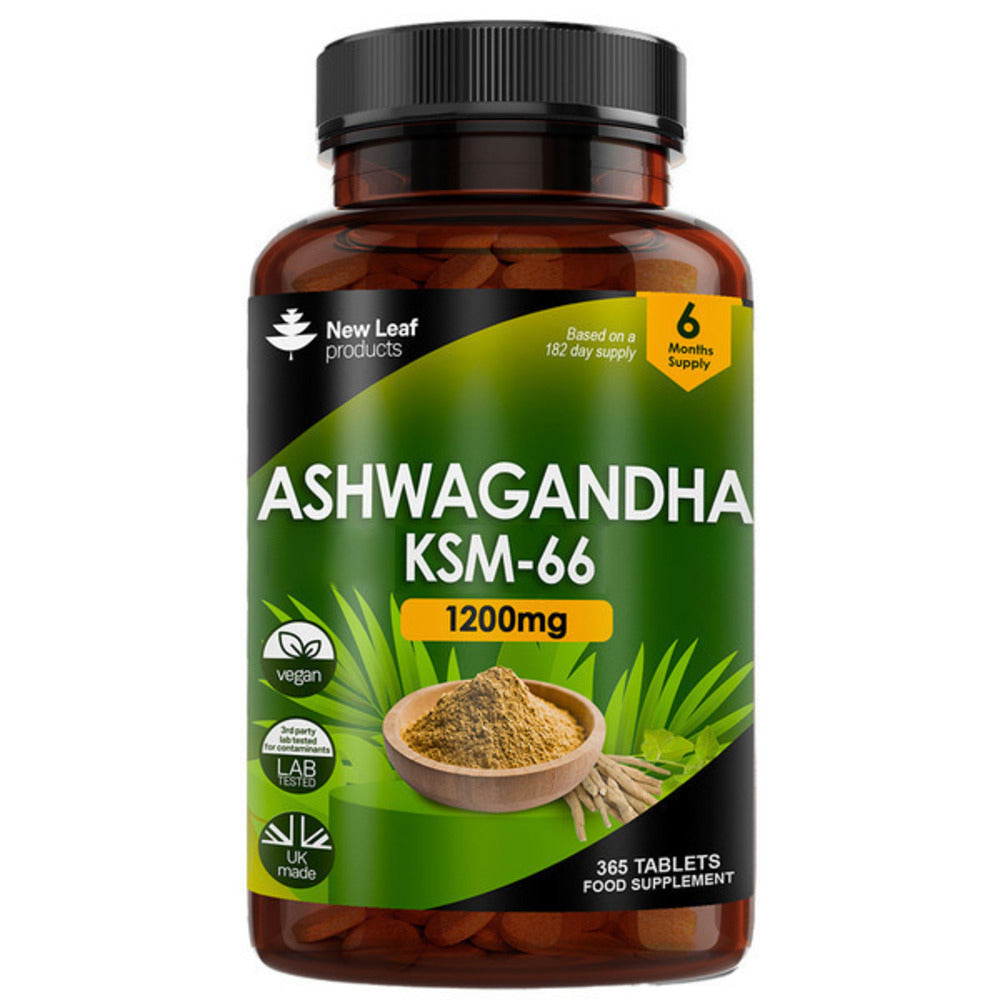 New Leaf Products_Ashwagandha KSM-66 1200mg 365 tablets