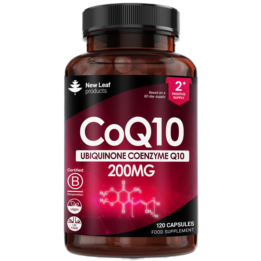 New Leaf Products_CoQ10 Capsules - Co Enzyme 200mg 120 Vegan Capsules