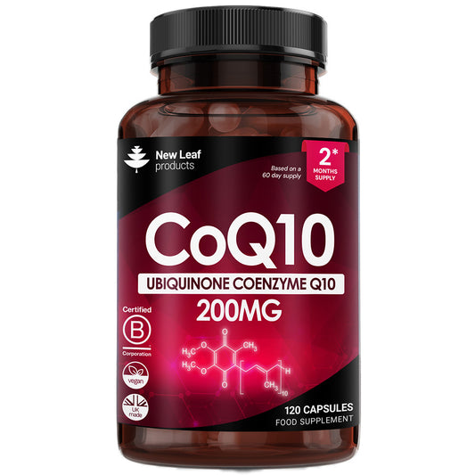 New Leaf Products_CoQ10 Capsules - Co Enzyme 200mg 120 Vegan Capsules