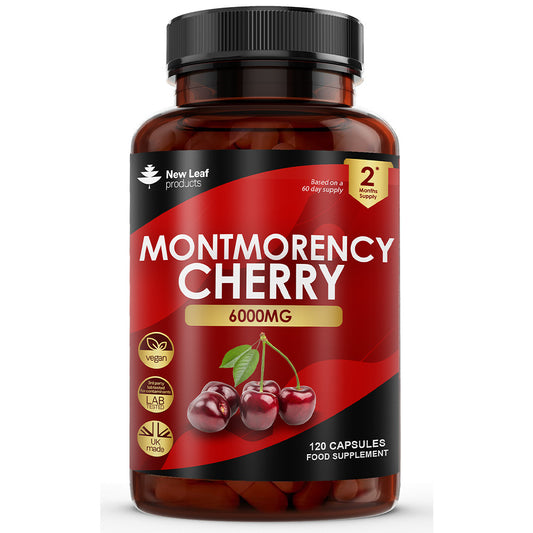 New Leaf Products_Montmorency Cherry Capsules - 6000mg Antioxidant 120 Capsules