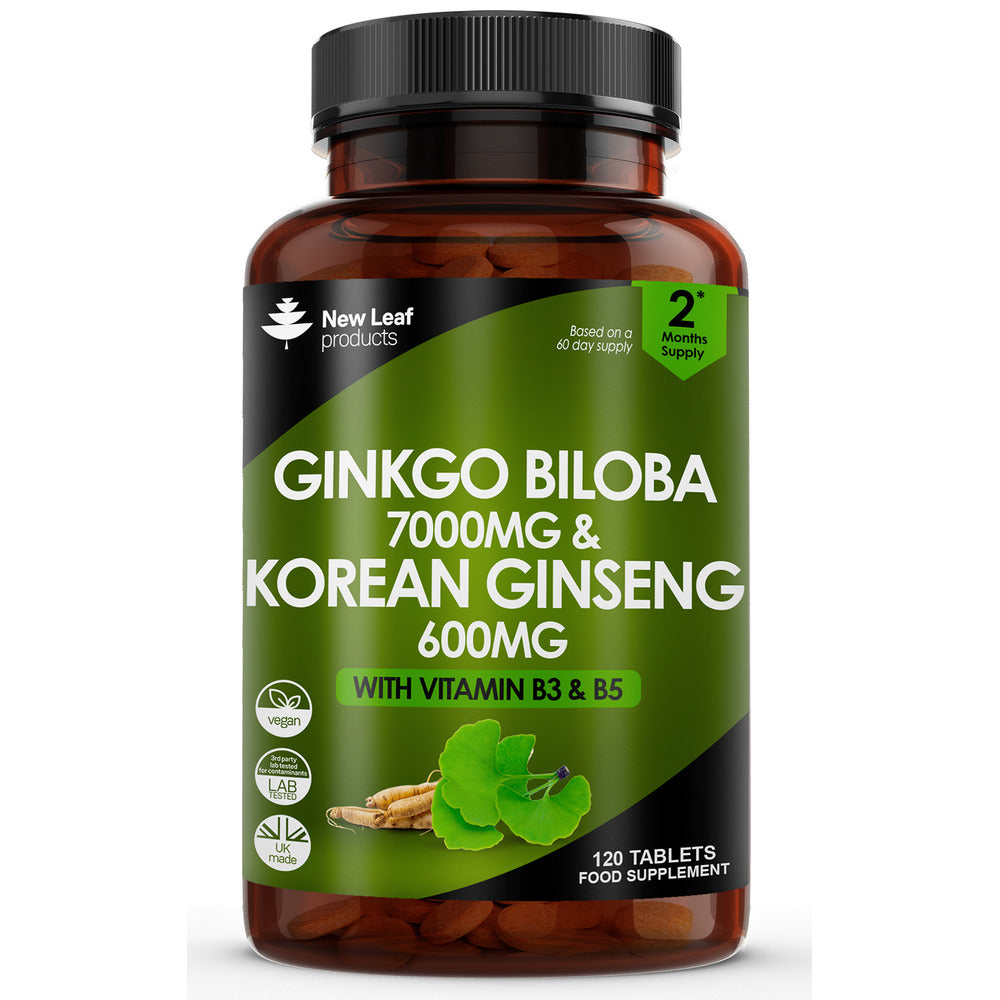 New Leaf Products_Ginkgo Biloba & Panax Ginseng 120 tablets