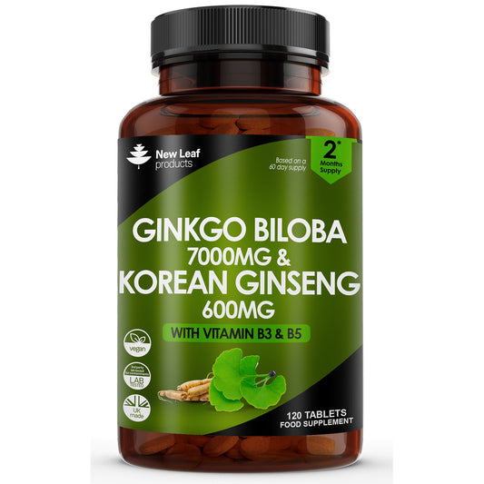 New Leaf Products_Ginkgo Biloba & Panax Ginseng 120 tablets