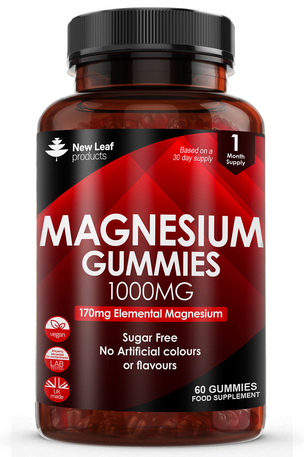 New Leaf Products_Magnesium Gummies. 60 gummies