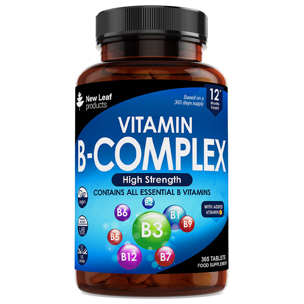 New Leaf Products_All 8 Essential B Vitamins - 365 Vegan Tablets